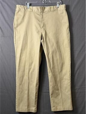 Dickies 874 Original Fit Work Pants Mens 40x30 Khaki Tan Chino Trousers